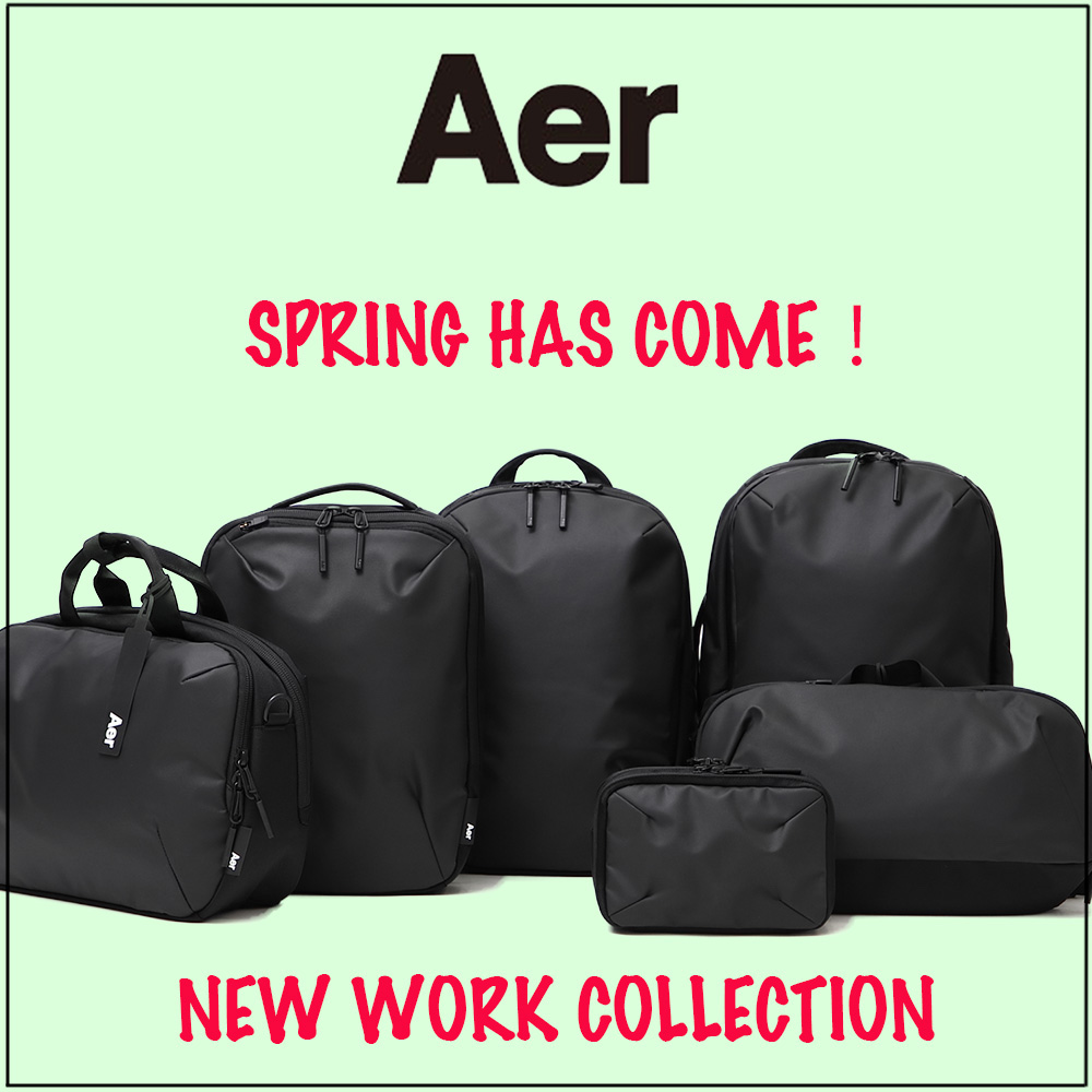 ミニマルな機能性と、シンプルなルックスを兼備する《AER》のワークコレクションがアップデート！ 春の新調バッグ本命はコレ